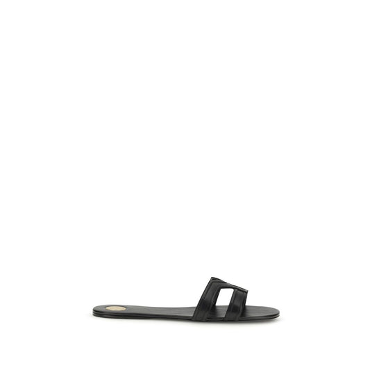 Saint Laurent Black The Smooth Leather Mabrouka Sandals 1728,72470364320,Black,EU36.5/US6.5,EU36/US6,EU37.5/US7.5,EU37/US7,EU38.5/US8.5,EU38/US8,EU39/US9,EU40/US10,EU41/US11,New with tags,Saint Laurent,Sandals - Shoes,Shoes,Women