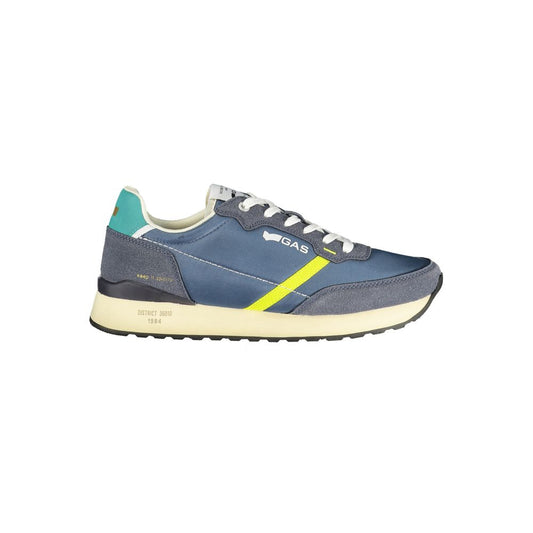 Gas Blue Polyester Men Sneaker 1728,67403481248,Athletic - Sneakers - Shoes,Blue,EU42/US9,Gas,Men,New with tags,Shoes,Sneakers - Shoes