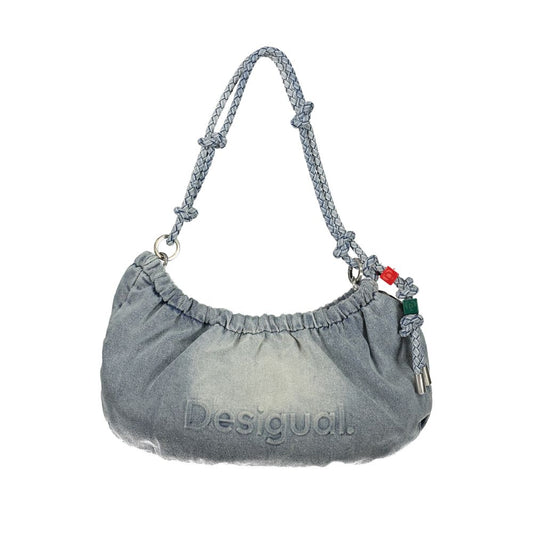 Desigual Azzurro Cotton Women's Handbag 1728,67403481248,Bags,Blue,Desigual,Handbags - Bags,New with tags,Women
