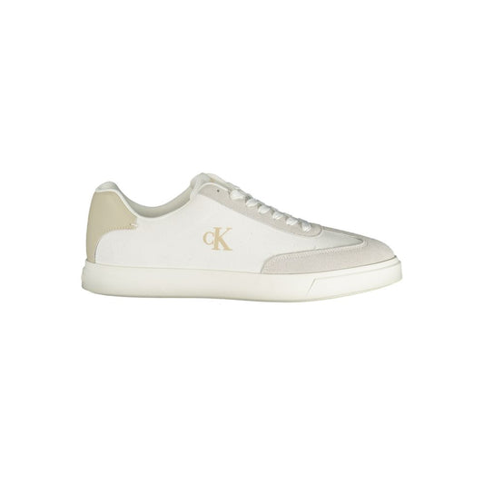 Calvin Klein White Polyester Athletic Sneakers 1728,67403481248,Athletic - Sneakers - Shoes,Calvin Klein,EU40/US7,EU41/US8,EU42/US9,EU43/US10,EU44/US11,EU45/US12,Men,New with tags,Shoes,Sneakers - Shoes,White