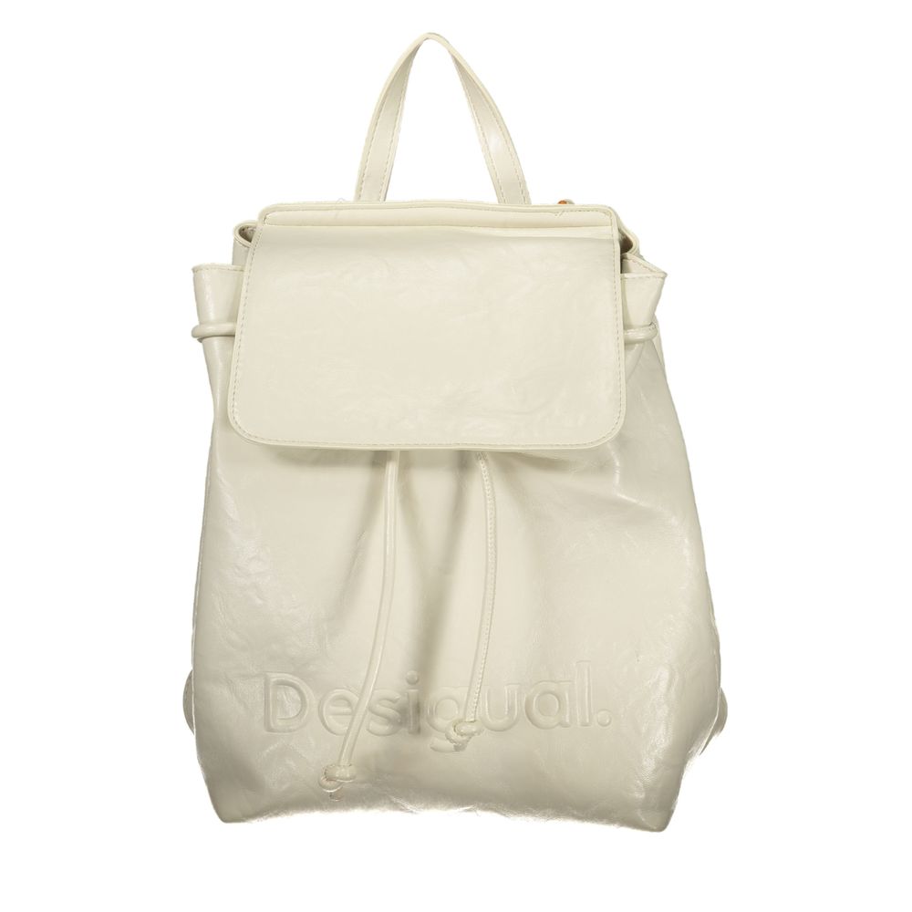 Desigual White Polyethylene Backpack 1728,67403481248,Backpacks - Bags,Bags,Desigual,New with tags,White,Women