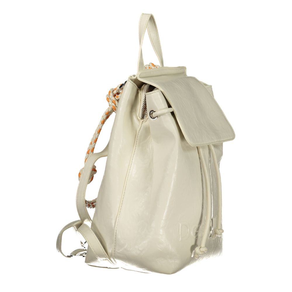 Desigual White Polyethylene Backpack 1728,67403481248,Backpacks - Bags,Bags,Desigual,New with tags,White,Women