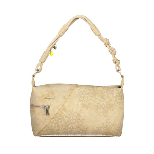 Desigual Beige Polyurethane Women's Shoulder Bag 1728,67403481248,Bags,Beige,Desigual,Handbags - Bags,New with tags,Women