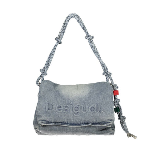 Desigual Blue Cotton Handbag 1728,67403481248,Bags,Blue,Desigual,Handbags - Bags,New with tags,Women