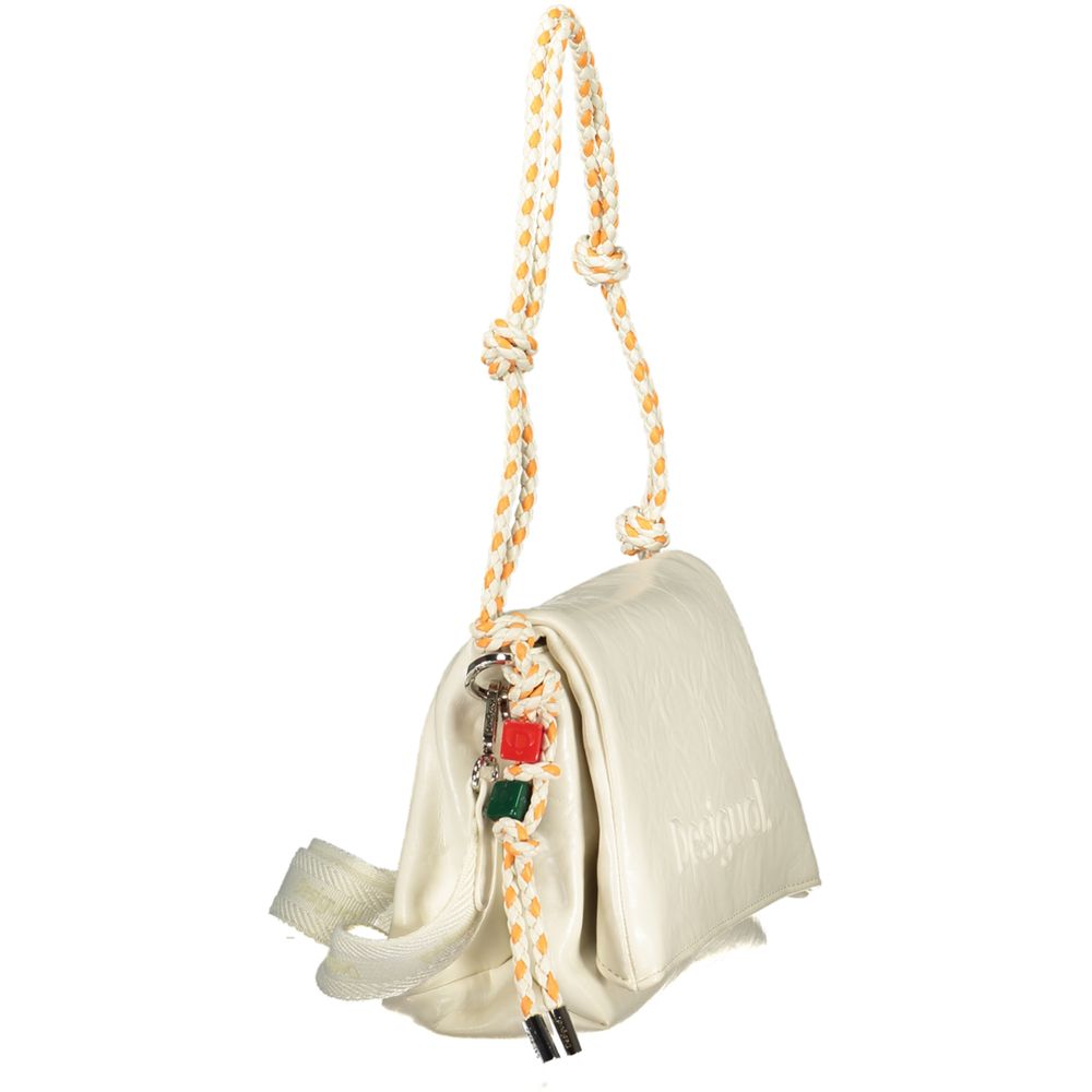 Desigual White Polyethylene Handbag 1728,67403481248,Bags,Desigual,Handbags - Bags,New with tags,White,Women