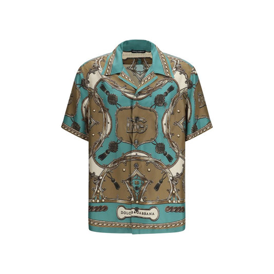 Dolce & Gabbana Multicolor Silk Pattern Shirt 1728,41,72470364320,Clothing,Dolce & Gabbana,Men,Multicolor,New with tags,Pattern - Shirts - Clothing,Shirts - Clothing