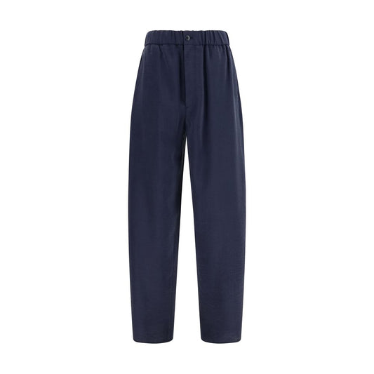Giorgio Armani Blue Silk Casual Pants 1728,72470364320,Blue,Casual Pants - Pants - Clothing,Clothing,Giorgio Armani,IT46 | S,Men,New with tags,Pants - Clothing