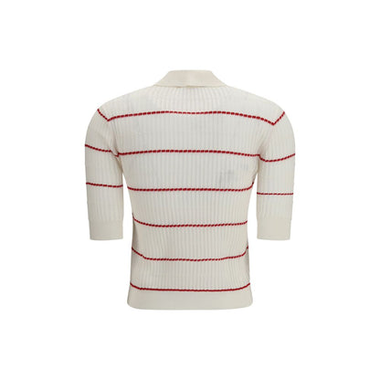 Max Mara Beige Silk Pattern Shirt