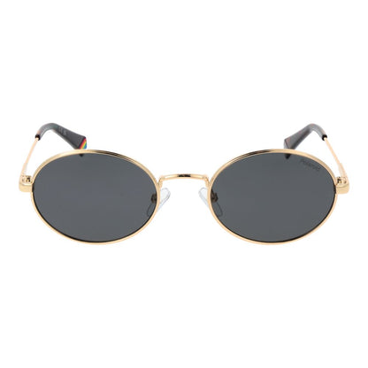 Polaroid Gold Metal Sunglasses