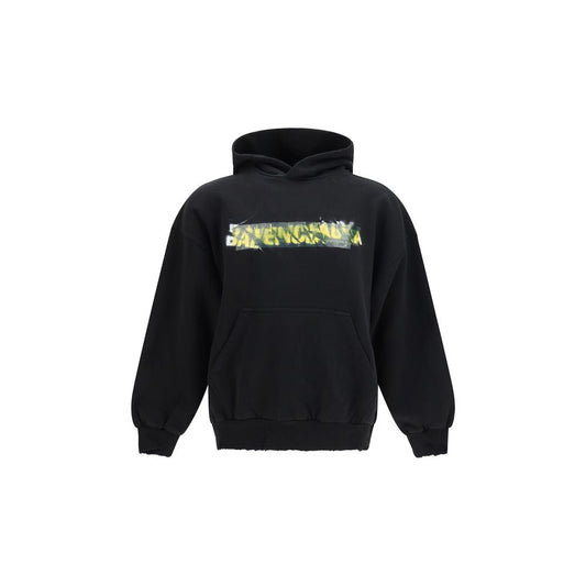 Balenciaga Black Cotton Sweatshirt