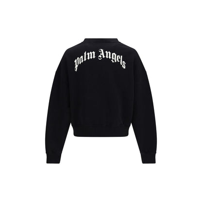 Palm Angels Black Cotton Sweatshirt