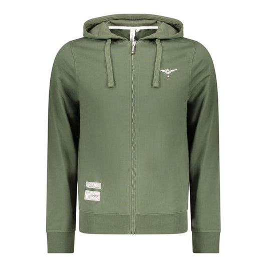 Accademia Militare Green Cotton Sweatshirt 1728,3XL,67403481248,Accademia Militare,Clothing,Green,L,M,Men,New with tags,S,Sweaters - Clothing,Sweatshirts - Sweaters - Clothing,XL,XXL