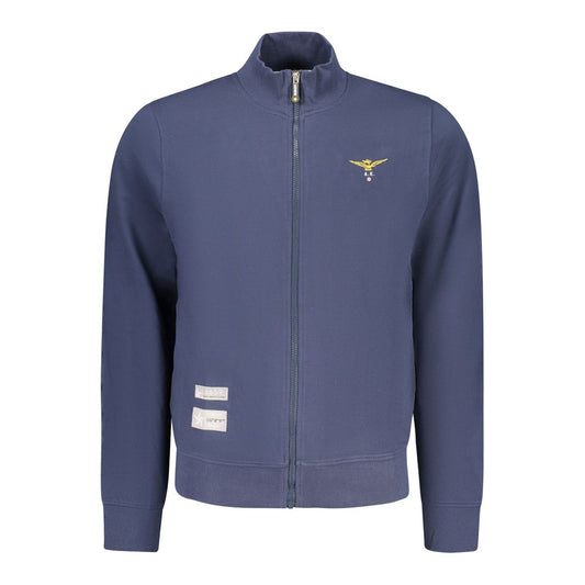 Accademia Militare Blue Cotton Sweatshirt 1728,3XL,67403481248,Accademia Militare,Blue,Clothing,L,M,Men,New with tags,S,Sweaters - Clothing,Sweatshirts - Sweaters - Clothing,XL,XXL