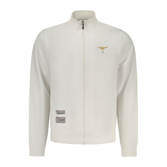 Accademia Militare White Cotton Men Sweatshirt 1728,3XL,67403481248,Accademia Militare,Clothing,L,M,Men,New with tags,S,Sweaters - Clothing,Sweatshirts - Sweaters - Clothing,White,XL,XXL