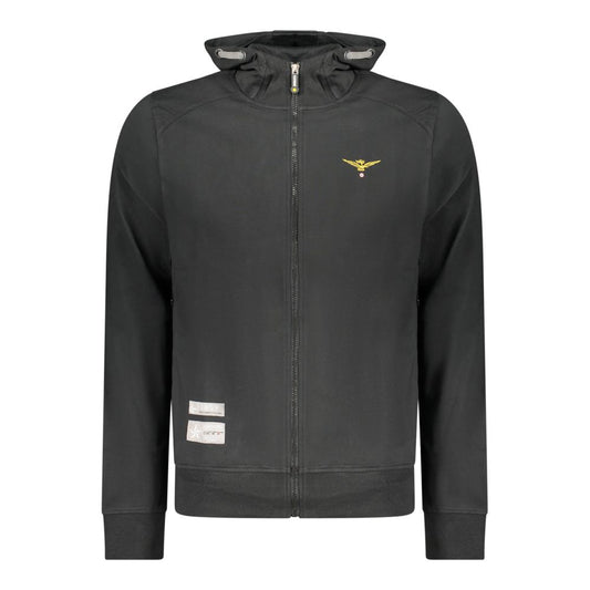 Accademia Militare Nero Cotton Mens Sweatshirt 1728,3XL,67403481248,Accademia Militare,Black,Clothing,L,M,Men,New with tags,S,Sweaters - Clothing,Sweatshirts - Sweaters - Clothing,XL,XXL