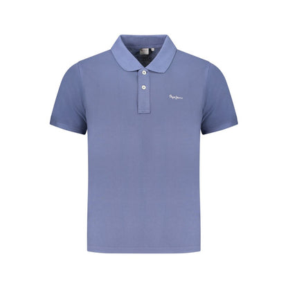 Pepe Jeans Blue Organic Cotton Men Polo