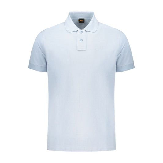 Hugo Boss Blue Cotton Polo Shirt 1728,3XL,67403481248,Blue,Clothing,Hugo Boss,L,M,Men,New with tags,Polo Shirts - T-Shirts - Clothing,S,T-Shirts - Clothing,XL,XXL