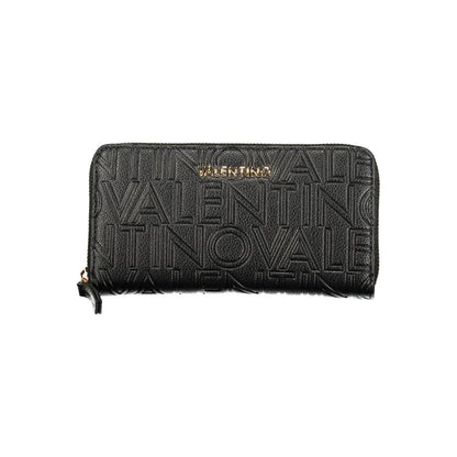Valentino Black Polyurethane Womens Wallet