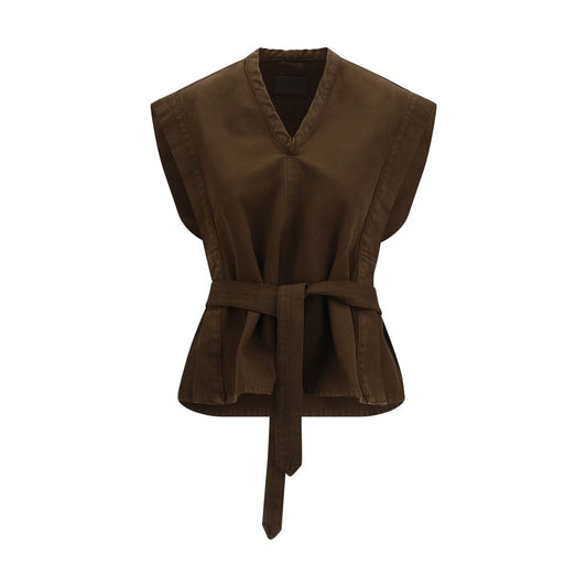 Lemaire Brown Cotton Shirt