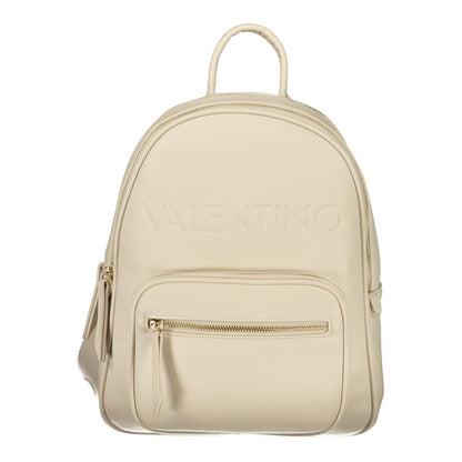 Mario Valentino Beige Polyurethane Womens Backpack
