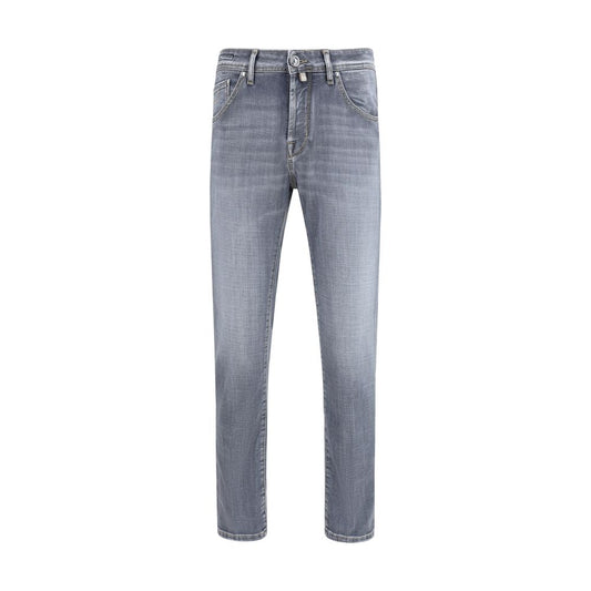 Jacob Cohen Blue Cotton Slim Fit Jeans