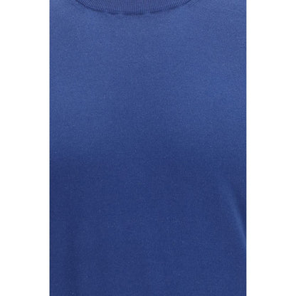 Brunello Cucinelli Blue Cotton T-Shirt