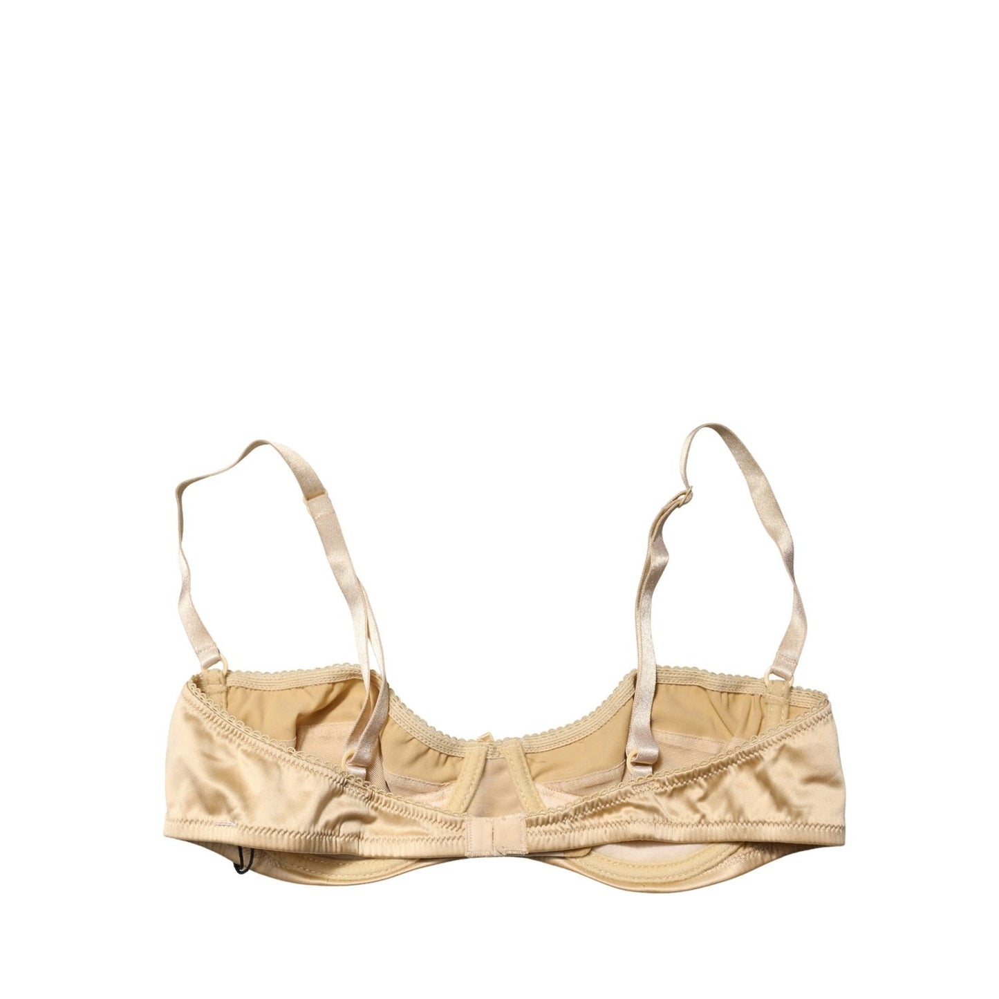 Dolce & Gabbana Beige Semi-Pad Underwire Balconette Bra Underwear