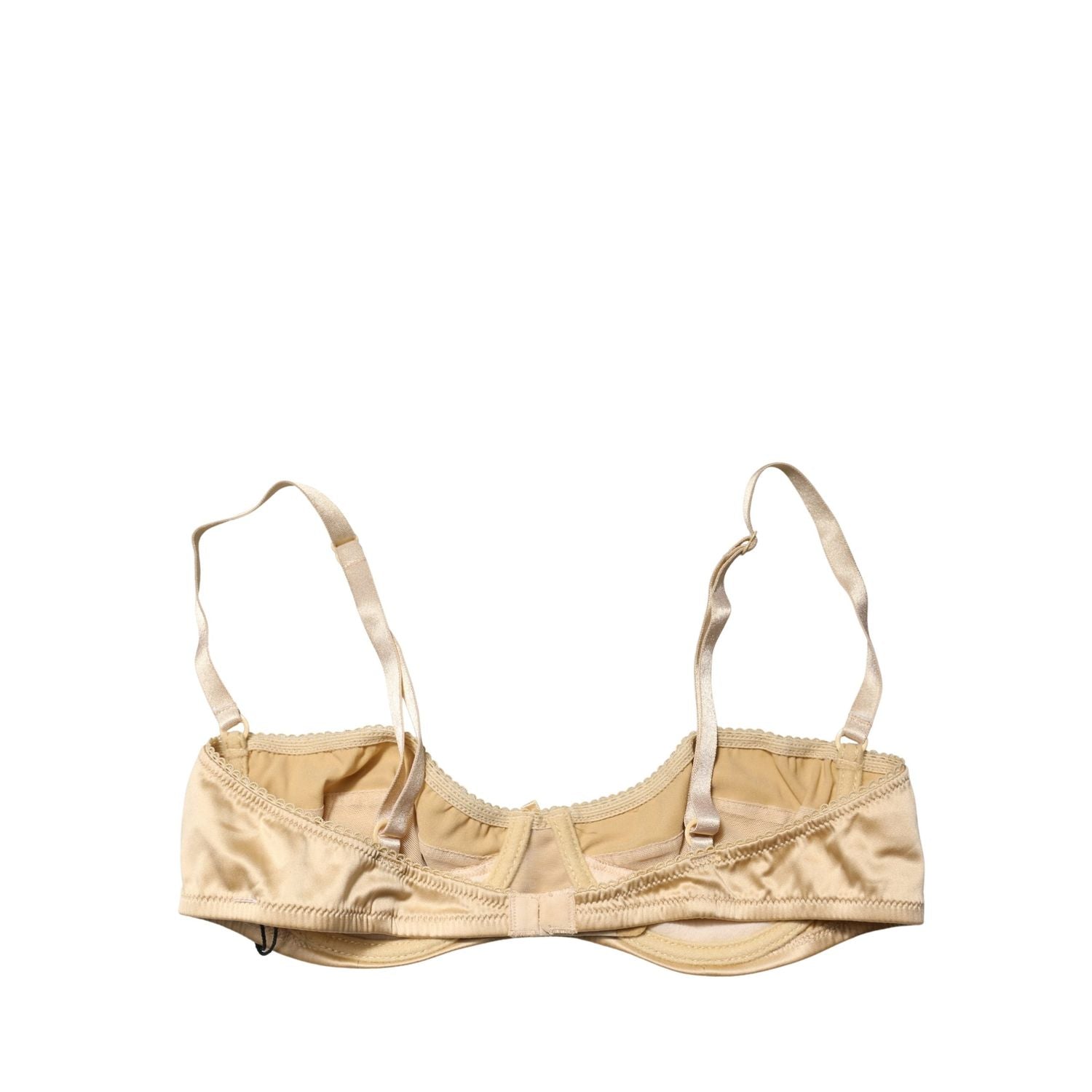 Dolce & Gabbana Beige Semi-Pad Underwire Balconette Bra Underwear