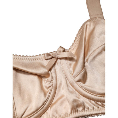 Dolce & Gabbana Beige Semi-Pad Underwire Balconette Bra Underwear