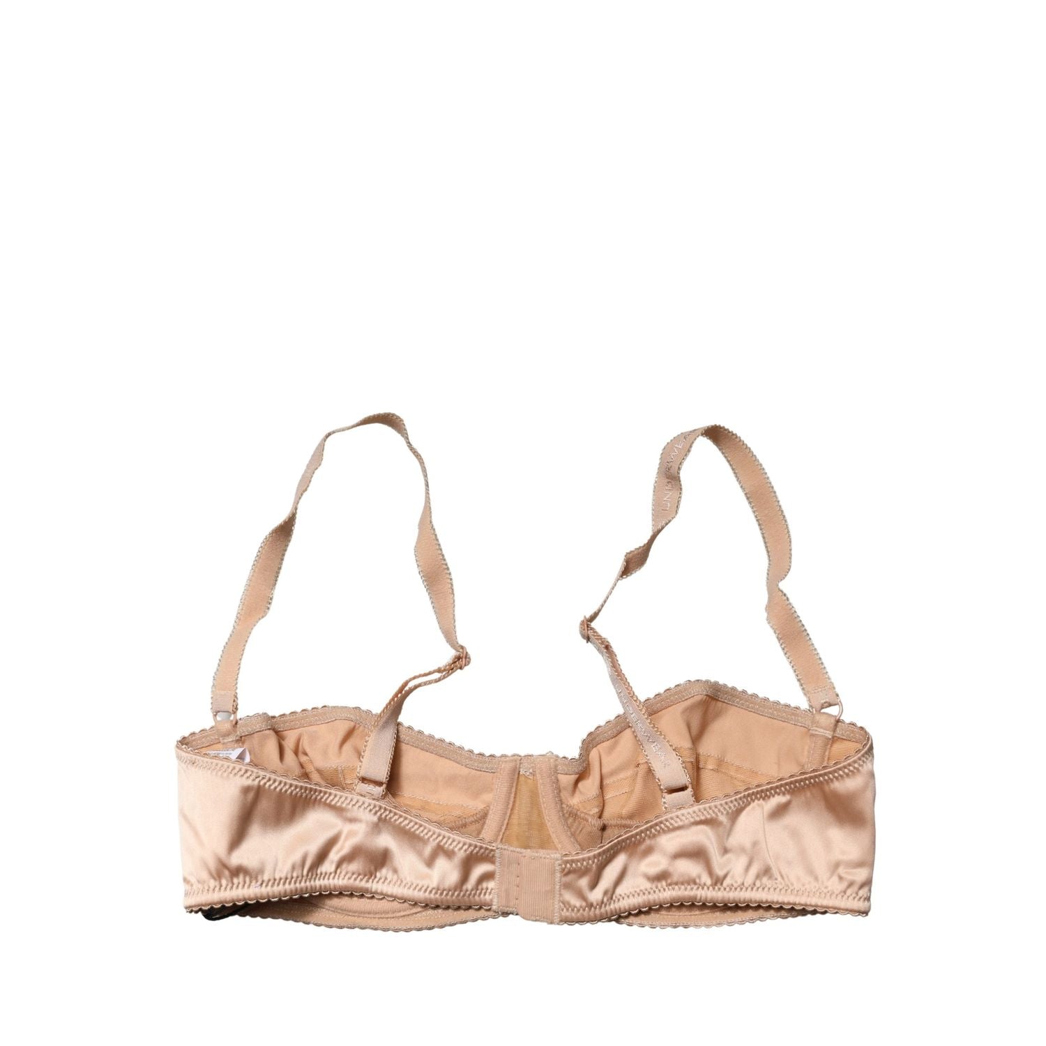 Dolce & Gabbana Beige Semi-Pad Underwire Balconette Bra Underwear