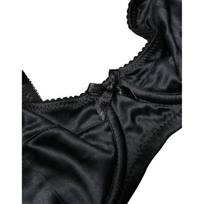 Dolce & Gabbana Black Semi-Pad Underwire Balconette Bra Underwear