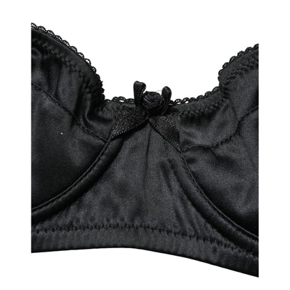 Dolce & Gabbana Black Semi-Pad Underwire Balconette Bra Underwear