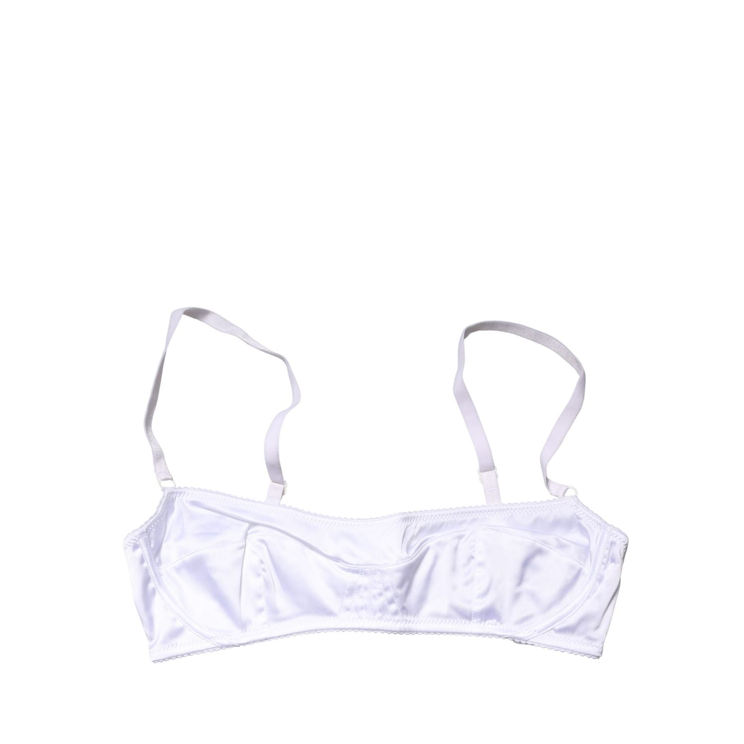 Dolce & Gabbana White Semi-Pad Underwire Balconette Bra Underwear