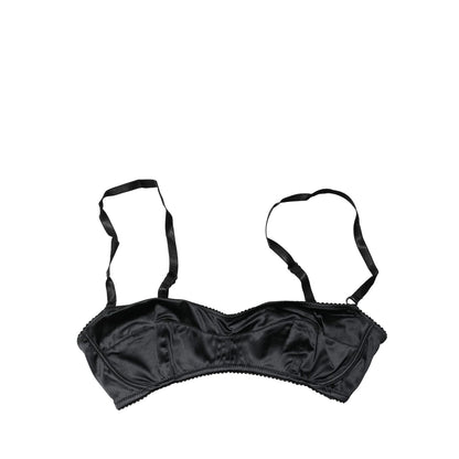 Dolce & Gabbana Black Semi-Pad Underwire Balconette Bra Underwear