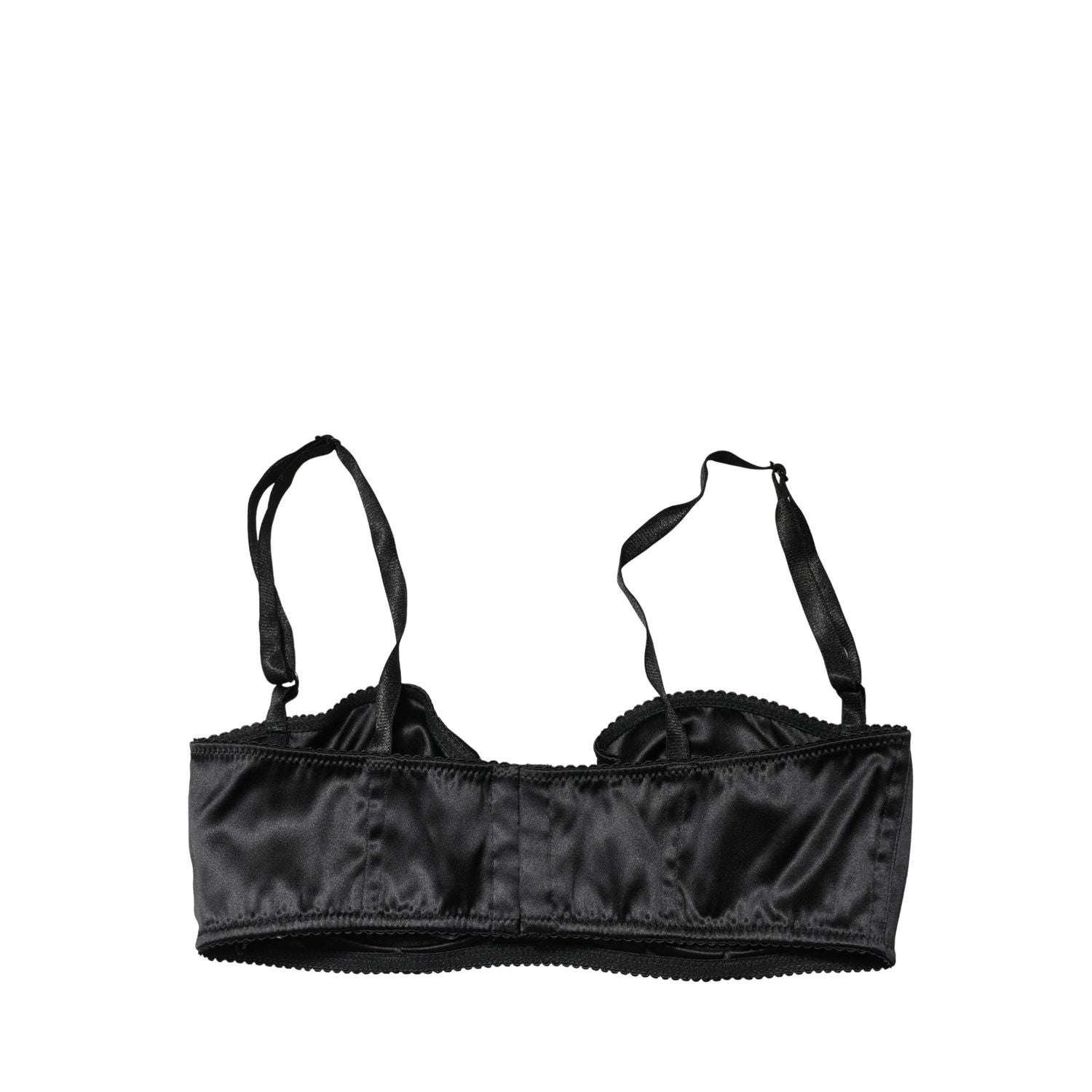 Dolce & Gabbana Black Semi-Pad Underwire Balconette Bra Underwear