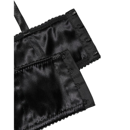 Dolce & Gabbana Black Semi-Pad Underwire Balconette Bra Underwear