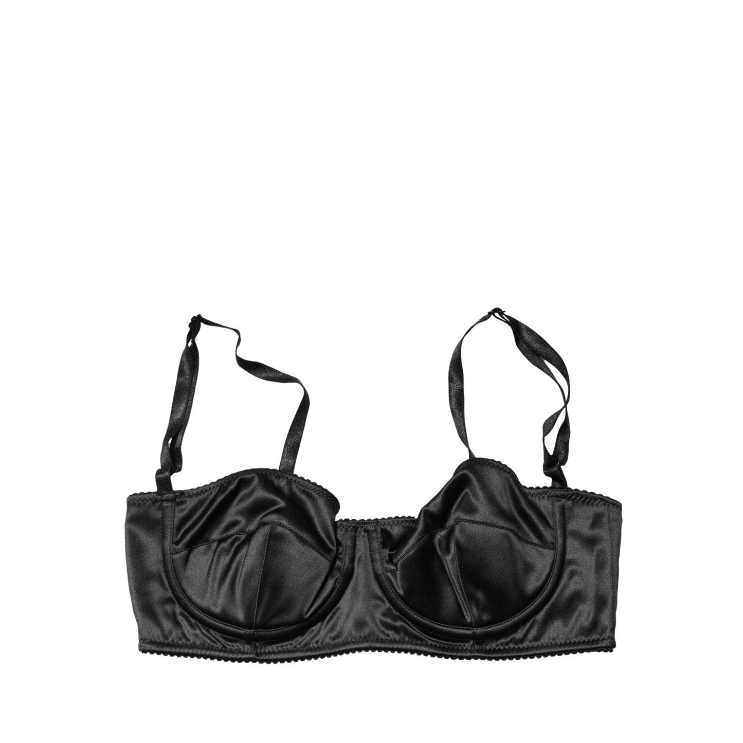Dolce & Gabbana Black Semi-Pad Underwire Balconette Bra Underwear