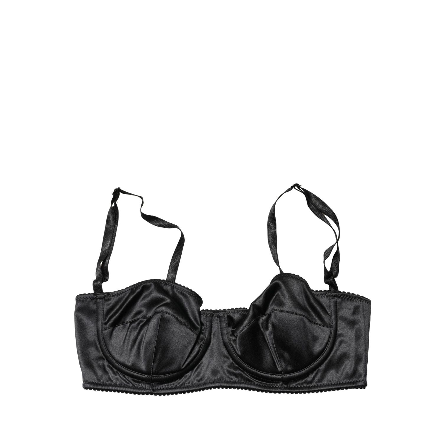 Dolce & Gabbana Black Semi-Pad Underwire Balconette Bra Underwear