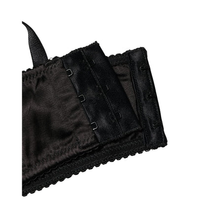Dolce & Gabbana Black Semi-Pad Underwire Balconette Bra Underwear