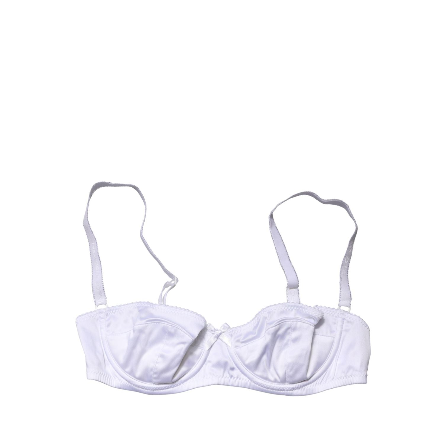 Dolce & Gabbana White Semi-Pad Underwire Balconette Bra Underwear