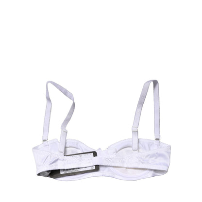 Dolce & Gabbana White Semi-Pad Underwire Balconette Bra Underwear