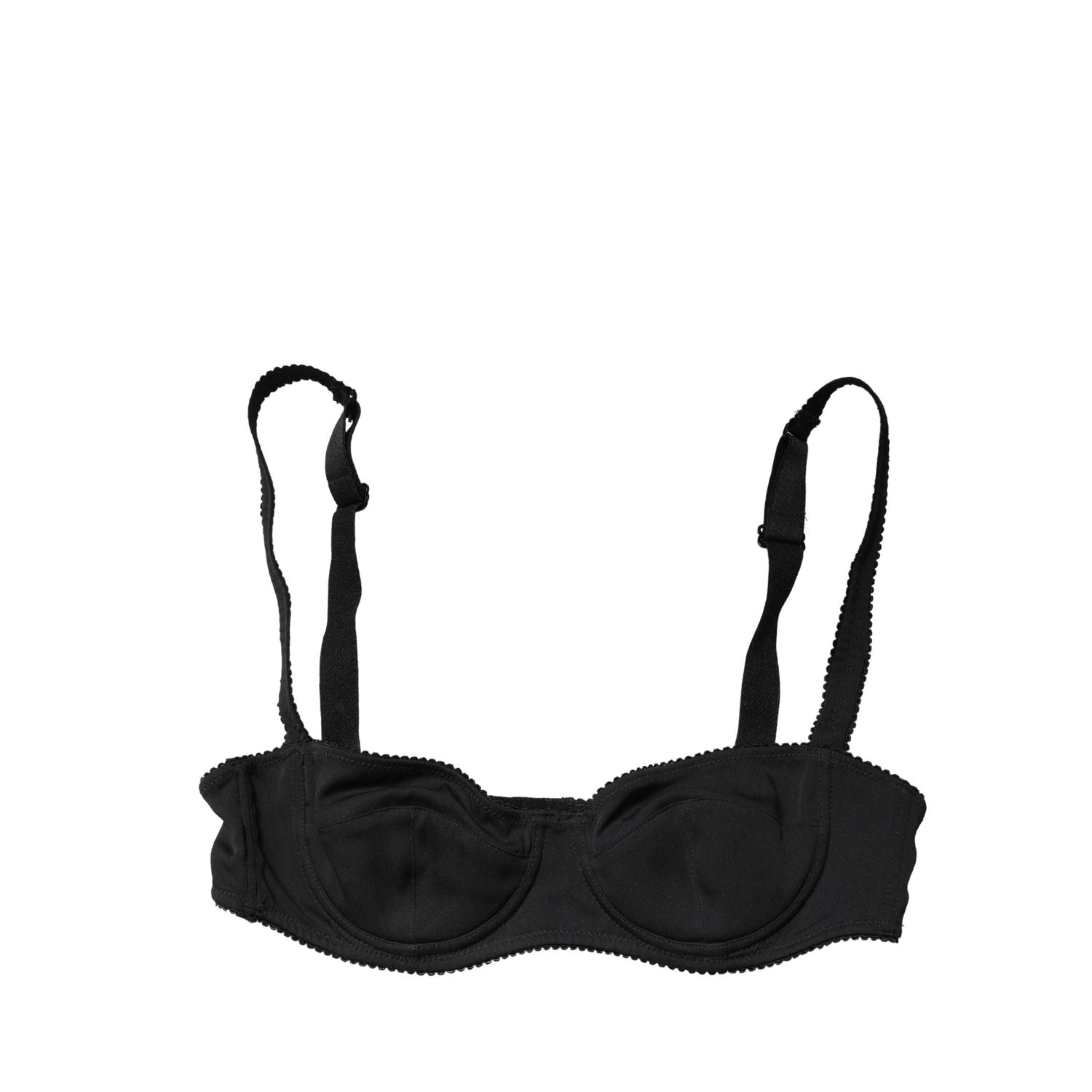 Dolce & Gabbana Black Semi-Pad Underwire Balconette Bra Underwear