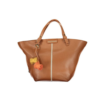 Valentino Brown Polyethylene Handbag