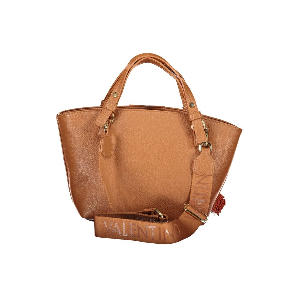 Valentino Brown Polyethylene Handbag