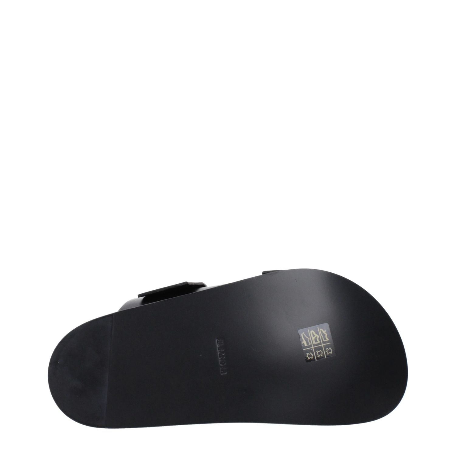 Jil Sander Black Leather Slippers
