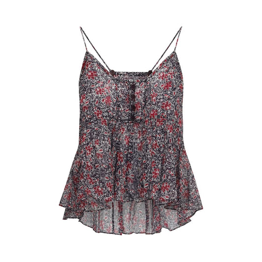 Marant Etoile Purple Cotton Pattern Shirt