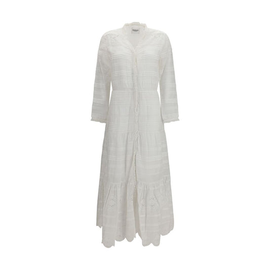 Marant Etoile White Cotton Casual Dress