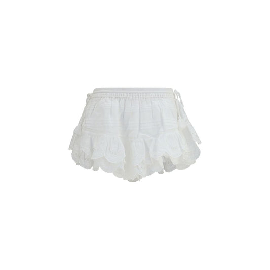 Marant Etoile White Cotton Bermuda Shorts