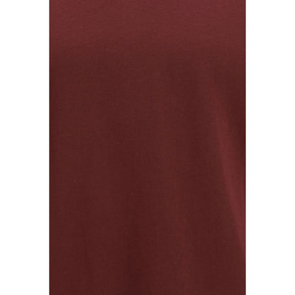 Comme Des Garçons Bordeaux Cotton T-Shirt