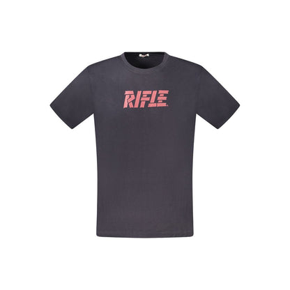 Rifle Blue Cotton Men's T-Shirt